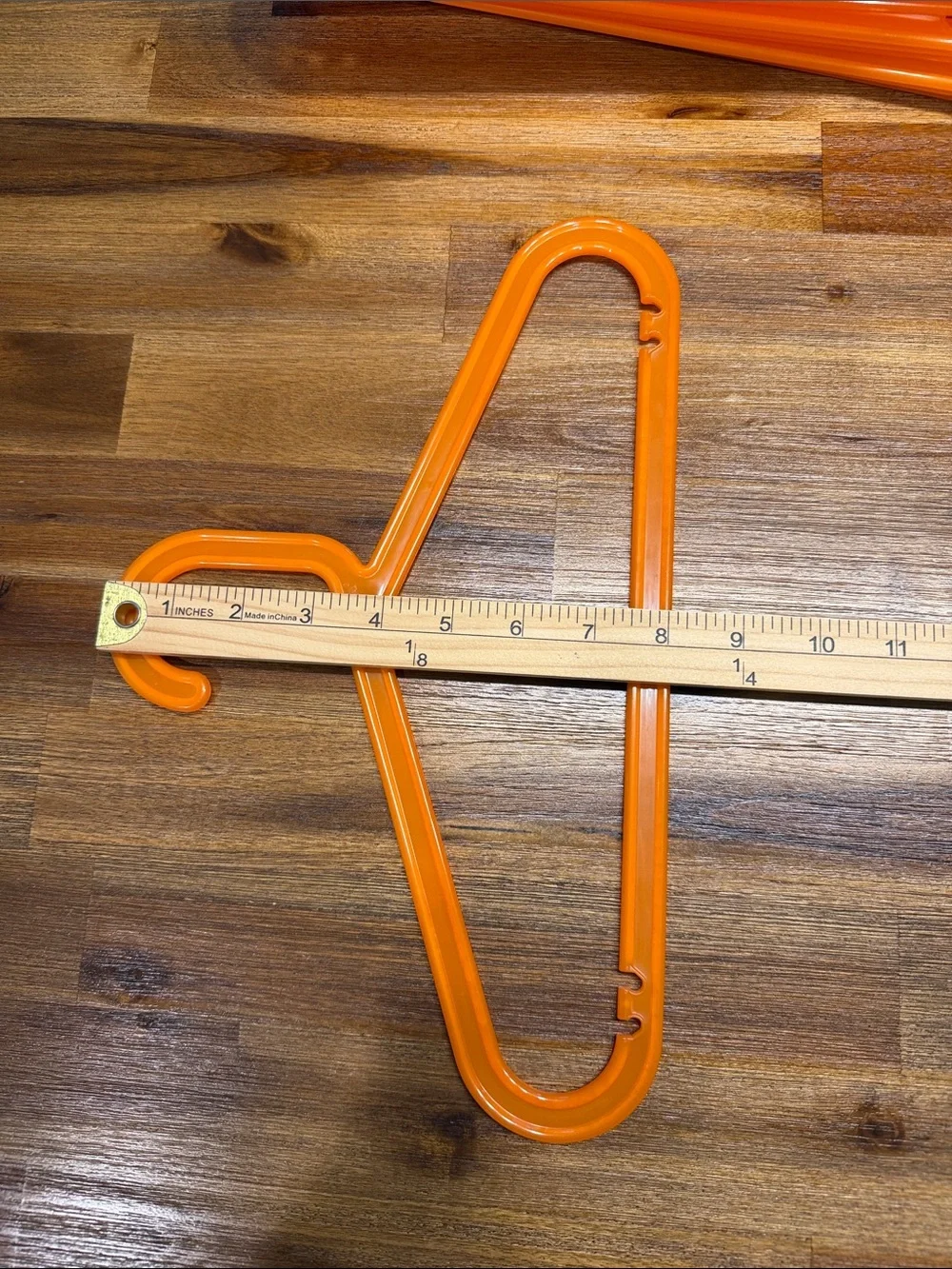 IKEA BAGIS Childrens Clothes Hangers Anna Efverlund Neon orange set of 18